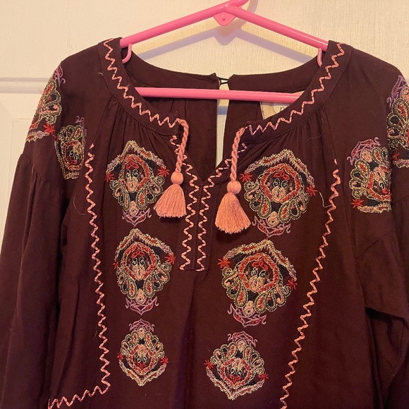 PEEK Girls DRESS Boho Peasant size  6-7 - Picture 6 of 11